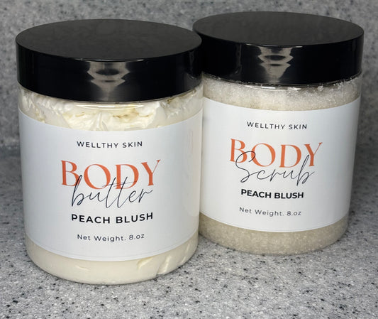 Peach Blush Body Butter & Sugar Scrub Bundle